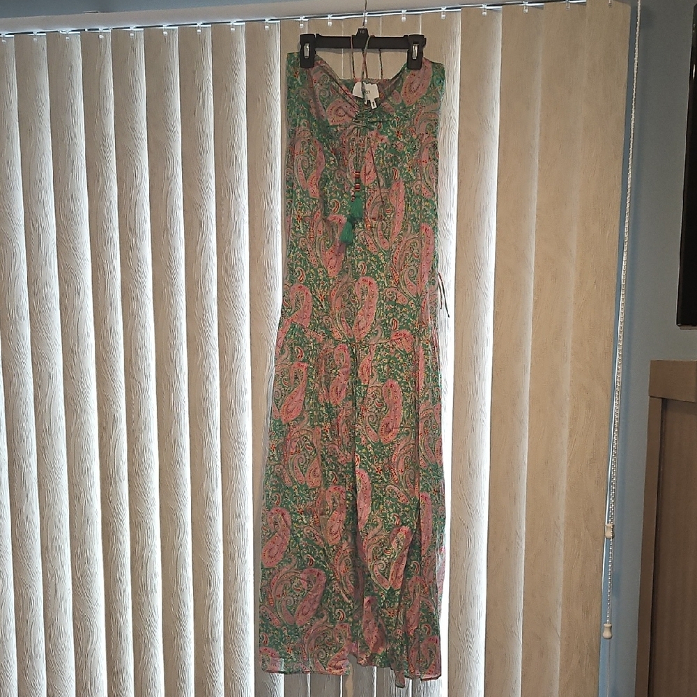 ba&sh P Ba&sh Omy Halter Paisley DressSleeveless Maxi Sundress